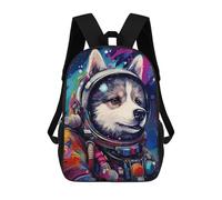 sinyumoney Space Dog Explorer-95 Sacs À Dos 17 Pouces Pour Enfants, Sacs D'école Imprimés En 3D Pour Élèves Du Primaire Et Du Collège, Garçons Et Filles