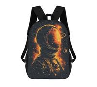 sinyumoney Space Explorer Art Print Sacs À Dos Imprimés En 3D Pour Enfants 17inch Sacs À Dos Tendance Et Décontractés Pour La Journée, Sacs De Voyage, Sacs À Dos D'extérieur Pour Garçons Et Filles