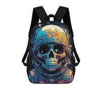 sinyumoney Space Explorer Cosmic Skull Art Sac À Dos Scolaire Pour Enfants, Imprimé En 3D, Tendance Et Décontracté, Pour Garçons, Élèves Du Primaire Et Du Collège 17inch