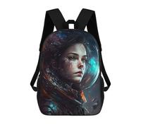 sinyumoney Space Explorer's Gaze Sac À Dos Enfant Fille 3D, Sac D'école, Sac À Dos Pour Tout-petits, Sac À Dos Décontracté, Sac À Livres Tendance 17inch