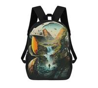 sinyumoney Space Explorer's Helmet Window Sacs À Dos Imprimés En 3D Pour Enfants, Sacs D'école Tendance Pour Garçons, Élèves Du Primaire Et Du Collège 17inch