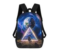 sinyumoney Space Explorer's Journey -1 Sac À Dos Enfant, Cartable, Sacs À Dos Scolaires Imprimés En 3D Pour Élèves Du Primaire Et Du Collège, Cadeau D'anniversaire Pour Adolescents 17inch