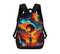 sinyumoney Space Explorer's Journey Sac À Dos Enfant, Cartable, Sac D'école, Motif Dessin Animé 3D, Sac Pour Ordinateur Portable, Pour Garçons Et Filles 17inch