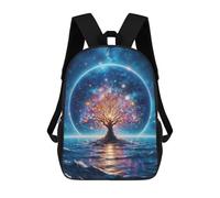 sinyumoney Space Fantasy Landscape Sac À Dos Scolaire Pour Filles Et Garçons, Grande Capacité, Léger, Pour Enfants Et Étudiants 17inch