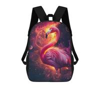 sinyumoney Space Flamingo Sac À Dos, Cartable Imprimé En 3D, Sac À Goûter, Sac À Dos De Voyage, Sac À Dos Entre Amis, Sac À Dos Scolaire Pour Filles Et Garçons 17inch