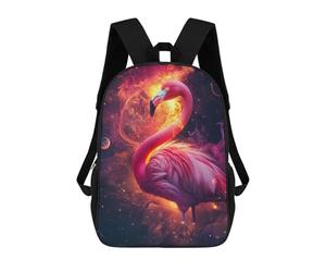 sinyumoney Space Flamingo Sac À Dos, Cartable Imprimé En 3D, Sac À Goûter, Sac À Dos De Voyage, Sac À Dos Entre Amis, Sac À Dos Scolaire Pour Filles Et Garçons 17inch