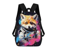 sinyumoney Space Fox Adventure -1 Sacs À Dos Pour Enfants, Sac À Dos Scolaire Imprimé En 3D Pour Enfants, Sac À Dos De Voyage, Sac À Livres Pour Enfants 17inch Sac D'école
