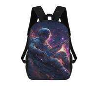 sinyumoney Space Guitar Hero Sacs À Dos 17 Pouces Pour Enfants, Sacs D'école Imprimés En 3D Pour Élèves Du Primaire Et Du Collège, Garçons Et Filles
