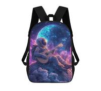 sinyumoney Space Guitarist Cosmic Melody Sacs À Dos, Sac À Dos Enfant, Sac D'école, Sac À Dos De Voyage Imprimé En 3D, Accessoire De Mode, Sac À Dos Imperméable Pour Enfants 17inch