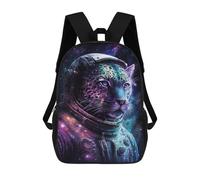 sinyumoney Space Leopard Astronaut Suit Sacs À Dos Pour Enfants 17inch Sac À Dos Scolaire, Sac D'école Imprimé En 3D Pour Garçons, Élèves Du Primaire Et Du Collège