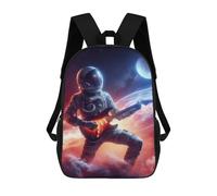 sinyumoney Space Music Sacs À Dos Tendance Imprimés En 3D 17inch Sac D'école Décontracté Pour Enfants, Garçons, Élèves Du Primaire Et Du Collège