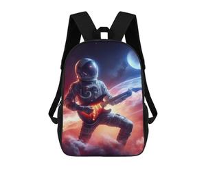 sinyumoney Space Music Sacs À Dos Tendance Imprimés En 3D 17inch Sac D'école Décontracté Pour Enfants, Garçons, Élèves Du Primaire Et Du Collège