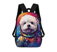 sinyumoney Space Pup Adventure -1 Sacs À Dos Pour Enfants, Sac À Dos Scolaire Imprimé En 3D Pour Enfants, Sac À Dos De Voyage, Sac À Livres Pour Enfants 17inch Sac D'école