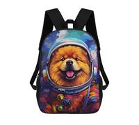 sinyumoney Space Pup Adventure -10 Sacs À Dos Pour Enfants, Sac À Dos Scolaire Imprimé En 3D Pour Enfants, Sac À Dos De Voyage, Sac À Livres Pour Enfants 17inch Sac D'école