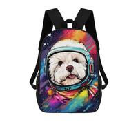 sinyumoney Space Pup Adventure -23 Sacs À Dos Pour Enfants, Sac À Dos Scolaire Imprimé En 3D Pour Enfants, Sac À Dos De Voyage, Sac À Livres Pour Enfants 17inch Sac D'école