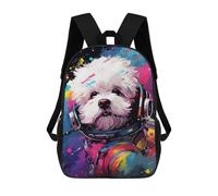 sinyumoney Space Pup Adventure -24 Sacs À Dos Pour Enfants 17inch Sac À Dos Scolaire, Sac D'école Imprimé En 3D Pour Garçons, Élèves Du Primaire Et Du Collège