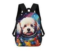 sinyumoney Space Pup Adventure -28 Sacs À Dos 17 Pouces Pour Enfants, Sacs D'école Imprimés En 3D Pour Élèves Du Primaire Et Du Collège, Garçons Et Filles