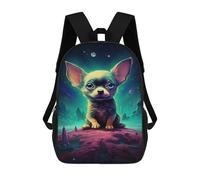 sinyumoney Space Pup Adventure -42 17inch Sac À Dos Scolaire Imprimé En 3D Pour Enfants, Style Décontracté Et Tendance, Idéal Pour Les Voyages Et Les Études.