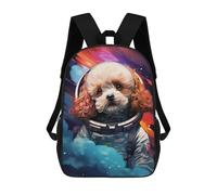 sinyumoney Space Pup Adventure -57 Sac À Dos Scolaire Pour Enfants, 43 Cm (17 Pouces), Imprimé En 3D, Pour Garçons, Élèves Du Primaire Et Du Collège
