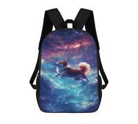 sinyumoney Space Pup Adventure Sac À Dos Scolaire, Sac À Dos Professionnel, Sac À Dos Imperméable Pour Le Camping, Les Aventures En Plein Air Et Les Voyages Quotidiens 17inch
