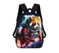 sinyumoney Space Red Panda Adventure Sac À Dos En Peluche À Motif Dessin Animé, Sac À Dos 3D Pour Enfants, Idée Cadeau D'anniversaire Pour Garçons Et Filles 17inch