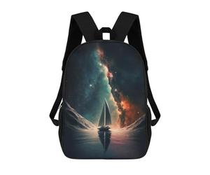 sinyumoney Space Sail Boat Milky Way Sacs À Dos Pour Enfants 17inch Sac À Dos Scolaire, Sac Imprimé En 3D, Cartable Pour Enfants, Sac De Voyage, Sac À Dos Garçon Fille, Sac D'école Pour Enfants