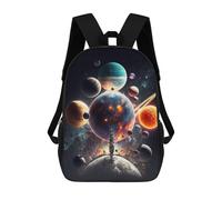 sinyumoney Space Scene with Planets 17inch Sacs À Dos Scolaires Imprimés En 3D - Sacs À Dos Tendance Pour Garçons Du Primaire Et Du Collège