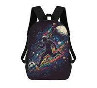 sinyumoney Space Soccer Odyssey Sacs À Dos, Sac À Dos Enfant, Sac D'école, Sac À Dos De Voyage Imprimé En 3D, Accessoire De Mode, Sac À Dos Imperméable Pour Enfants 17inch