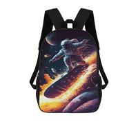 sinyumoney Space Surfing Adventure -6 Sac À Dos Scolaire Pour Enfants, 43 Cm (17 Pouces), Imprimé En 3D, Pour Garçons, Élèves Du Primaire Et Du Collège