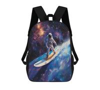 sinyumoney Space Surfing Adventure Sacs À Dos Imprimés En 3D Pour Enfants 17inch Sacs À Dos Tendance Et Décontractés Pour La Journée, Sacs De Voyage, Sacs À Dos D'extérieur Pour Garçons Et Filles