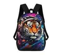 sinyumoney Space Tiger Adventure-5 Sacs À Dos Pour Enfants 17inch Sac À Dos Scolaire, Sac D'école Imprimé En 3D Pour Garçons, Élèves Du Primaire Et Du Collège