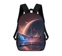 sinyumoney Space Tree Scene Sac À Dos Imprimé En 3D Pour Garçons, Sac D'école Grande Capacité, Sac De Voyage, Sac À Livres, Sac D'école Pour Garçons, Mochila 17inch