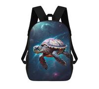 sinyumoney Space Turtle Sea Animal Sac À Dos Scolaire Pour Enfants Imprimé En 3D, Idéal Pour Les Voyages Et Les Lectures, Pour Les Garçons Et Les Élèves Du Primaire 17inch