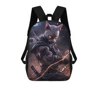 sinyumoney Sphynx Cat Samurai Warrior Animal Sacs À Dos Imprimés En 3D Pour Enfants, Sacs D'école Tendance Pour Garçons, Élèves Du Primaire Et Du Collège 17inch