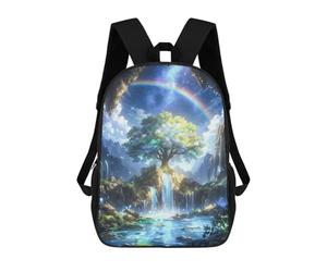 sinyumoney Spiritual Rainbow Tree Sac À Dos Scolaire Pour Filles Et Garçons, Grande Capacité, Léger, Pour Enfants Et Étudiants 17inch