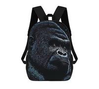 sinyumoney Splash Paint Gorillas Sac À Dos Scolaire Imprimé En 3D Pour Garçons Et Filles, Sac À Dos Pour Ordinateur Portable Pour Enfants/étudiants/adultes 17inch