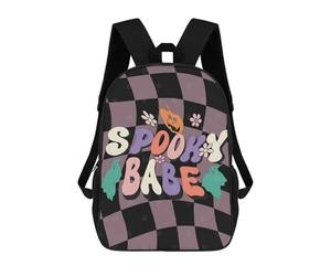 sinyumoney Spooky Babe Halloween Sac À Dos Enfant Tendance Et Amusant, Sac À Dos Pour Garçons Et Adolescents, Sac D'école Imprimé En 3D Pour Garçons 17inch