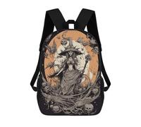 sinyumoney Spooky Witch Moonlit Night -1 Sacs À Dos, Sac À Dos Enfant, Sac D'école, Sac À Dos De Voyage Imprimé En 3D, Accessoire De Mode, Sac À Dos Imperméable Pour Enfants 17inch