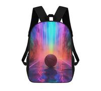 sinyumoney Sport Neon Basket Ball Sac À Dos, Cartable Imprimé En 3D, Sac À Goûter, Sac À Dos De Voyage, Sac À Dos Entre Amis, Sac À Dos Scolaire Pour Filles Et Garçons 17inch