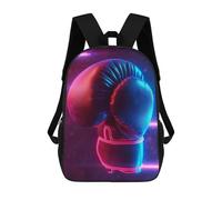 sinyumoney Sport Neon Boxing Glove Sacs À Dos Scolaires Pour Enfants, Sac D'école Tendance, Sac D'école Imprimé En 3D Pour Garçons, Élèves Du Primaire Et Du Collège 17inch