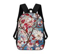 sinyumoney Spring Cherry Blossoms Sacs À Dos Scolaires Pour Enfants, Sac D'école Imprimé En 3D Pour Garçons, Élèves Du Primaire Et Du Collège 17inch