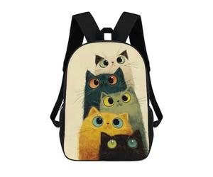 sinyumoney Stack of Colorful Cartoon Cats Sacs À Dos Imprimés En 3D Pour Enfants, Sacs D'école Tendance Pour Garçons, Sacs De Voyage, Sacs Scolaires Pour Élèves Du Primaire 17inch