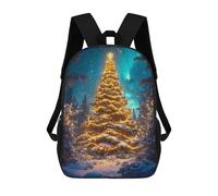 sinyumoney Starry Night Christmas Tree Sacs À Dos Scolaires Pour Enfants, Sac D'école Imprimé En 3D Pour Garçons, Élèves Du Primaire Et Du Collège 17inch