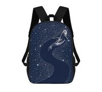 sinyumoney Starry Orca Sacs À Dos Imprimés En 3D Pour Enfants, Sacs D'école Tendance Pour Garçons, Sacs De Voyage, Sacs Scolaires Pour Élèves Du Primaire 17inch