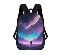 sinyumoney Starry Sky Journey -3 Sac À Dos Scolaire Pour Enfants, Sac À Dos De Voyage Décontracté, Grand Sac À Dos Pour Garçons Et Filles 17inch