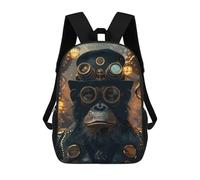 sinyumoney Steampunk Animale Ape Sac À Dos Scolaire Pour Enfants Imprimé En 3D, Idéal Pour Les Voyages Et Les Livres 17inch