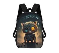 sinyumoney Steampunk Cat in Space-5 Sacs À Dos Pour Enfants, Sac D'école Imprimé En 3D, Cartable Pour Enfants, Sac De Voyage, Sac À Dos Garçon Fille, Sac D'école Pour Enfants 17inch