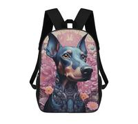 sinyumoney Steampunk Dog in Bloom Sacs À Dos Scolaires Pour Garçons Et Filles, Sacs À Dos Décontractés Pour Le Sport, Sacs À Dos De Grande Capacité Pour L'école Primaire 17inch
