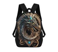 sinyumoney Steampunk Dragon Artwork-1 Sac À Dos Scolaire Imprimé En 3D, Sac À Dos Tendance Pour Enfants, Sac À Dos Pour Garçons, Élèves Du Collège 17inch