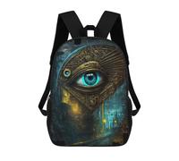 sinyumoney Steampunk Eye Artwork Sac À Dos Scolaire Pour Enfants 17 Pouces, Sac À Dos Décontracté Pour Les Voyages, Grand Sac À Dos De Jour Pour Garçons Et Filles 17inch